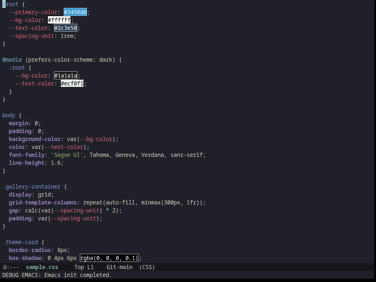 Kanagawa Theme in css-mode