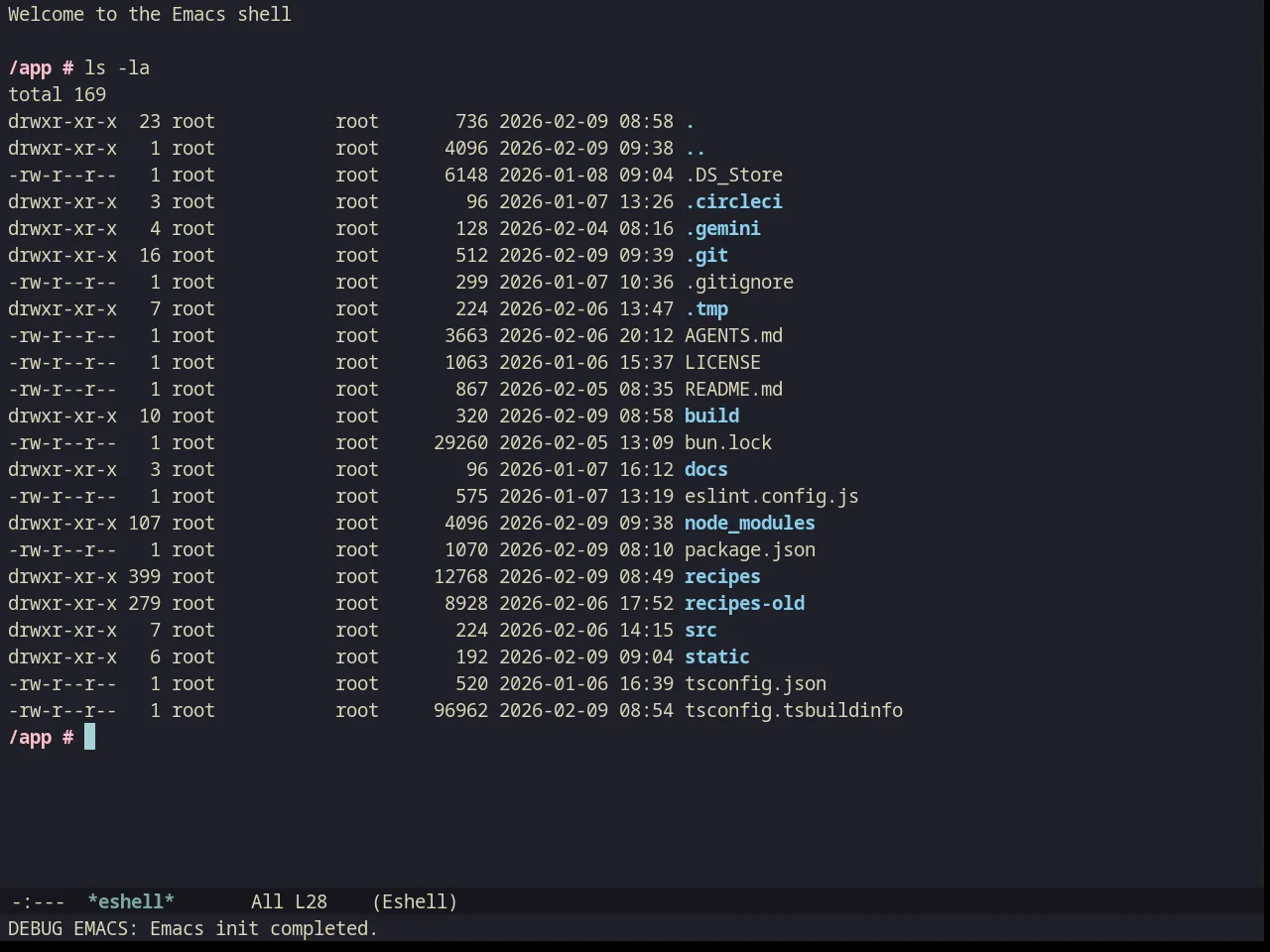 Kanagawa Theme in eshell