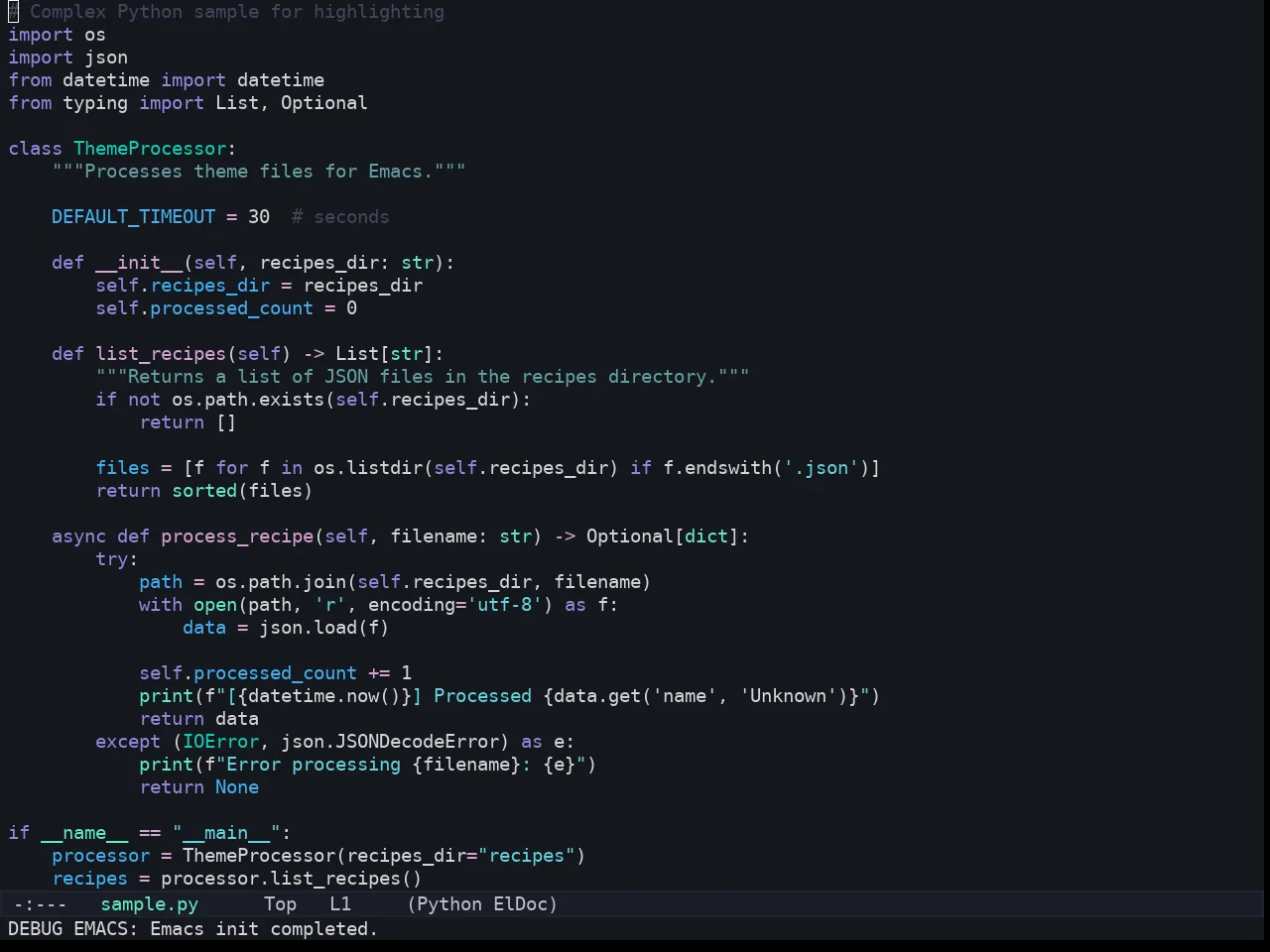 Kaolin Bubblegum Theme in python-mode