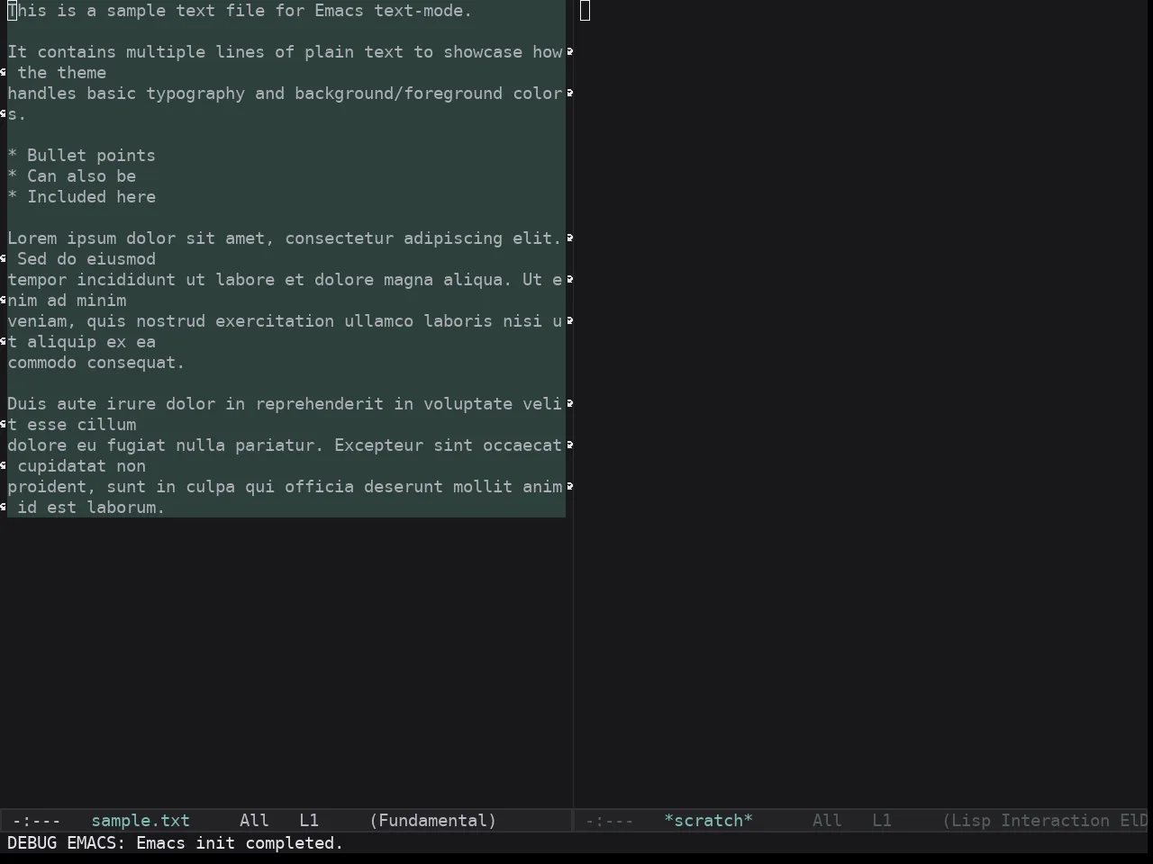 Kaolin Dark Theme in fundamental-mode