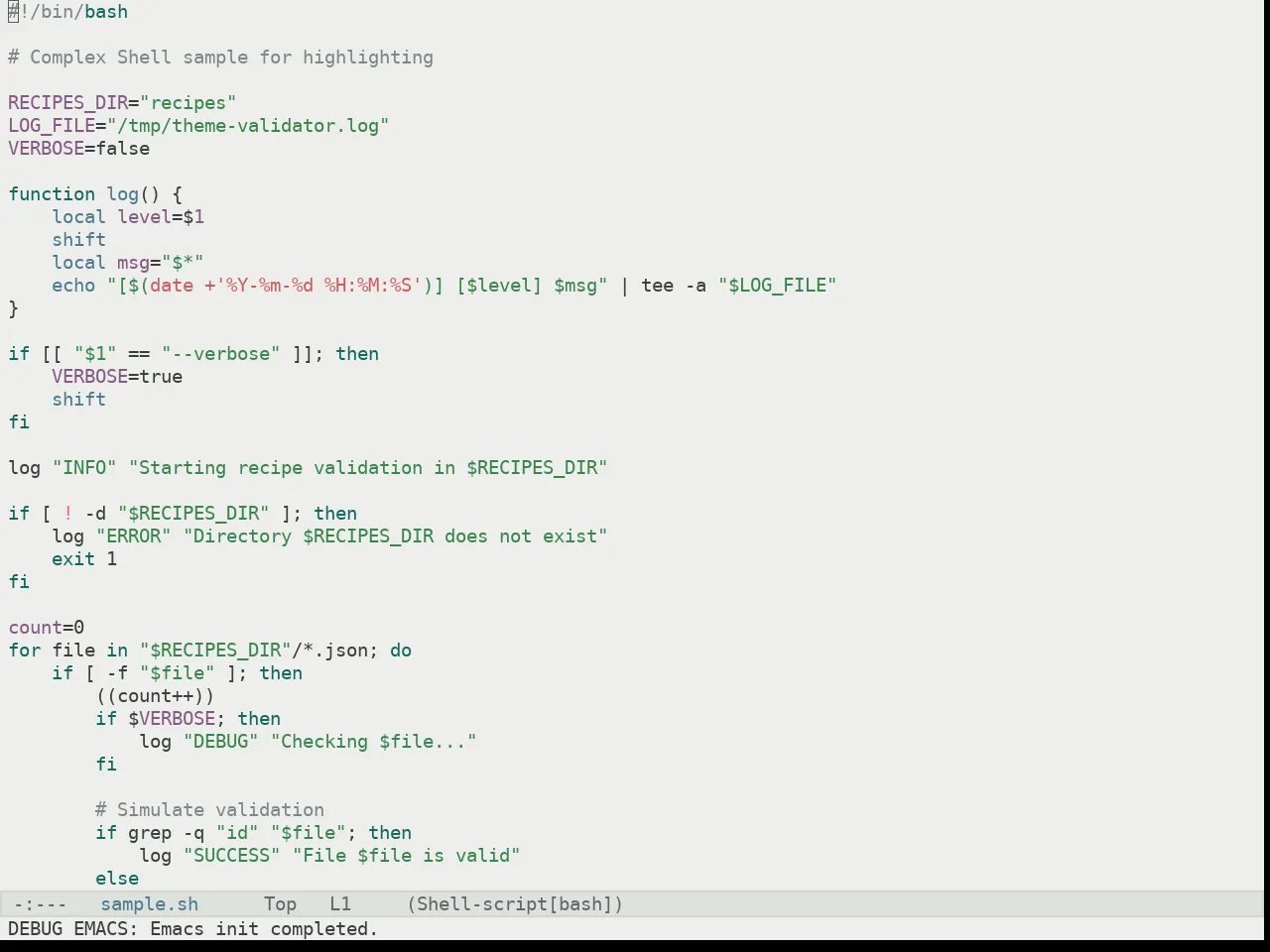 Kaolin Light Theme in sh-mode