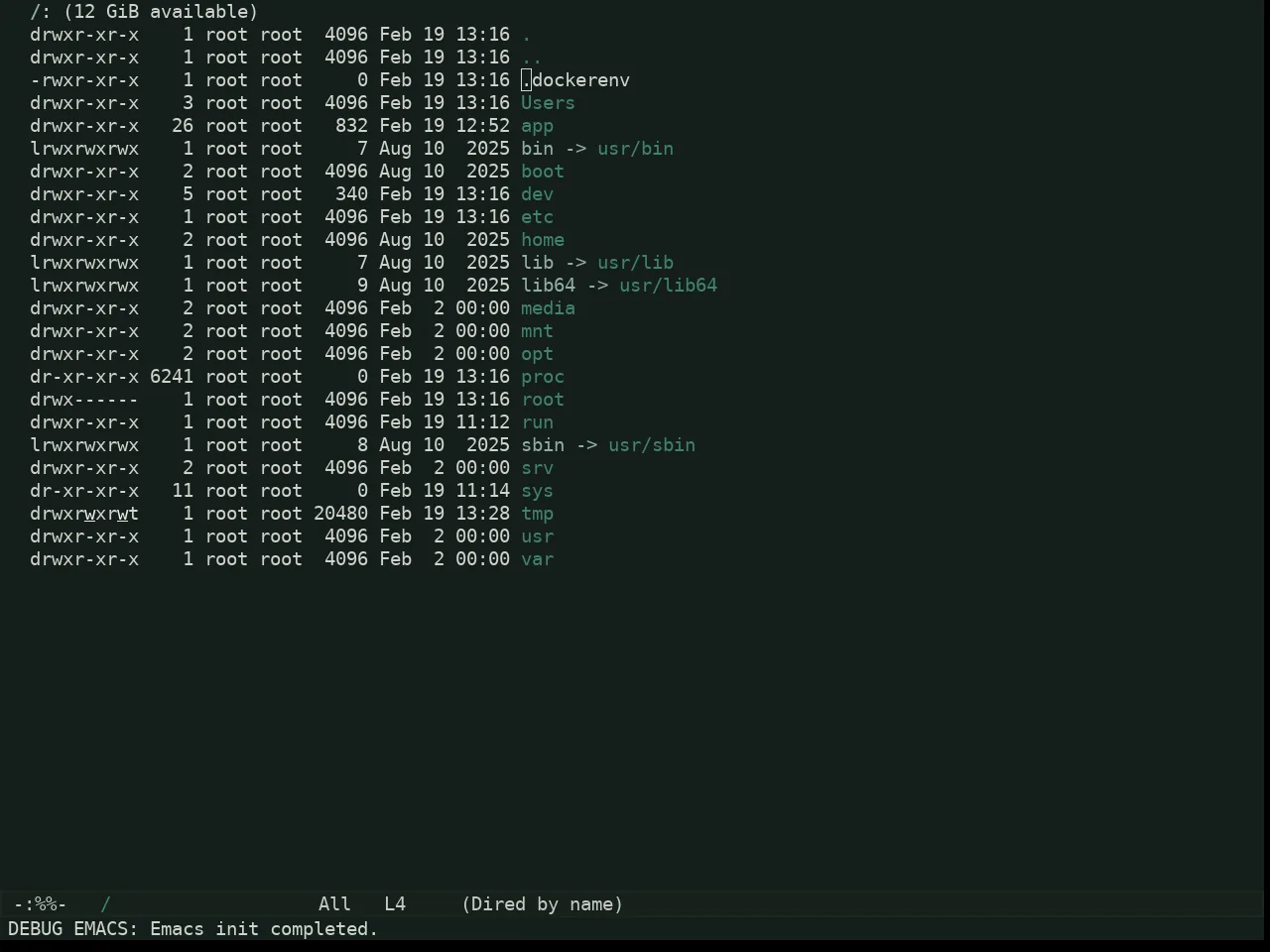 Kaolin Mono Dark Theme in dired