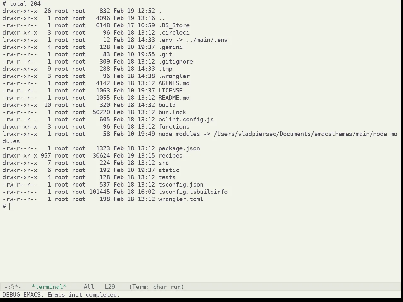 Kaolin Mono Light Theme in term