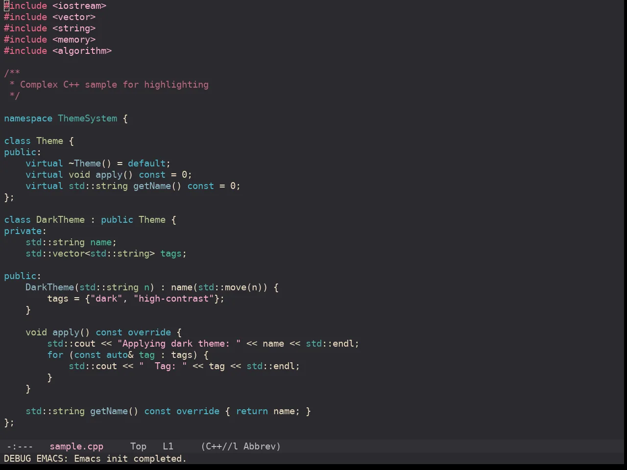 Kaolin Temple Theme in c++-mode
