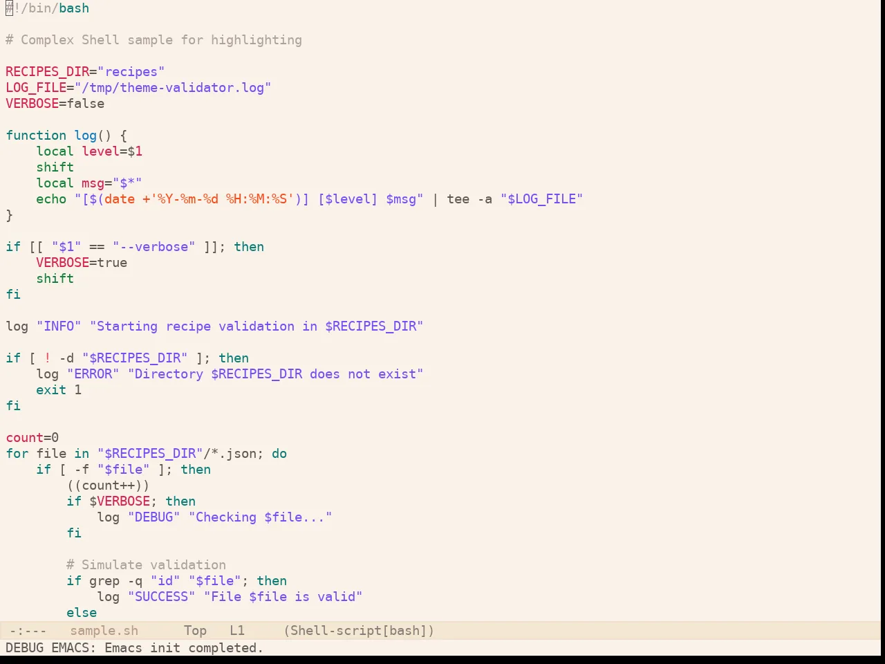 Kaolin Valley Light Theme in sh-mode