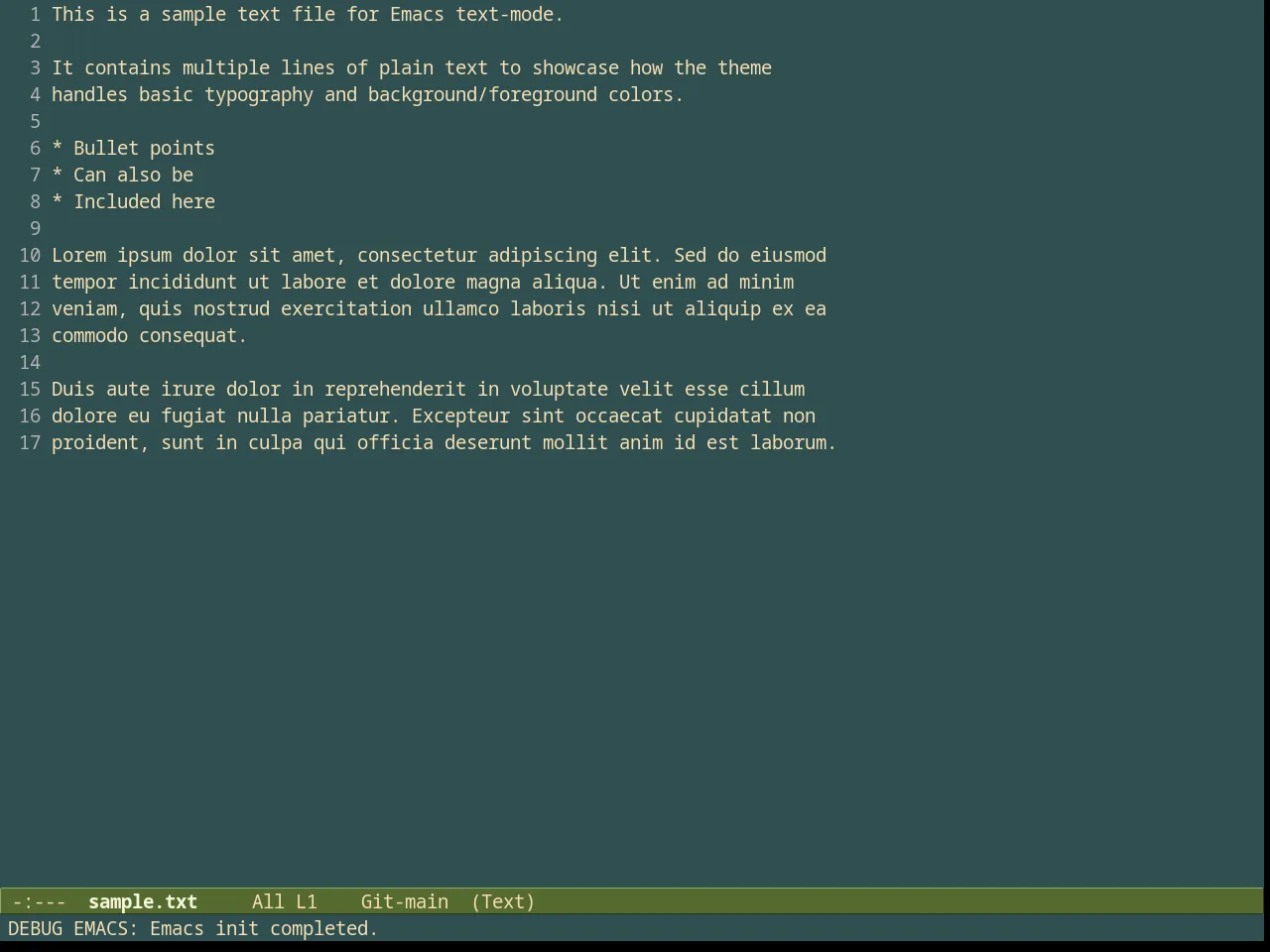 Kingsajz Theme in text-mode