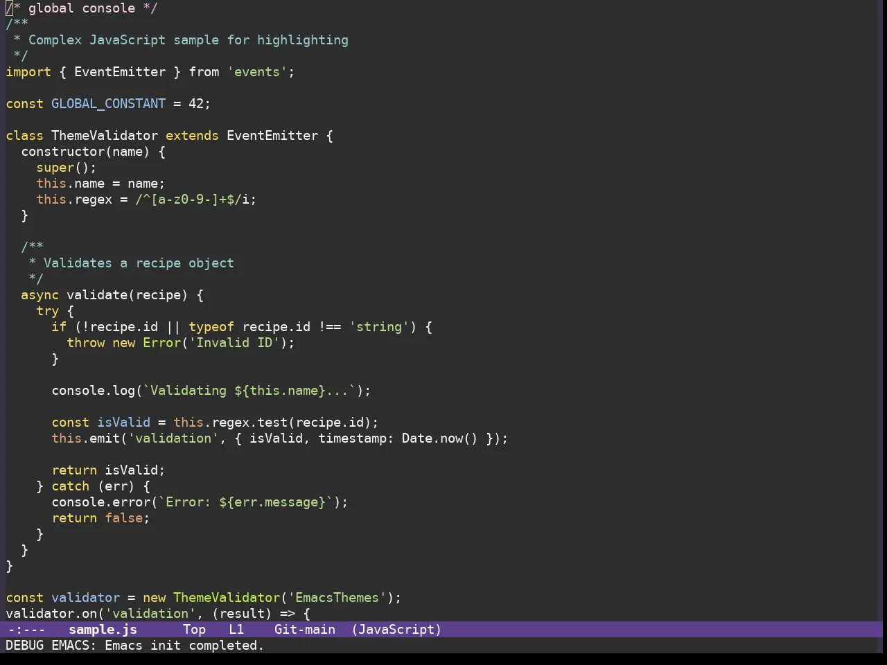 Koishi Theme in javascript-mode