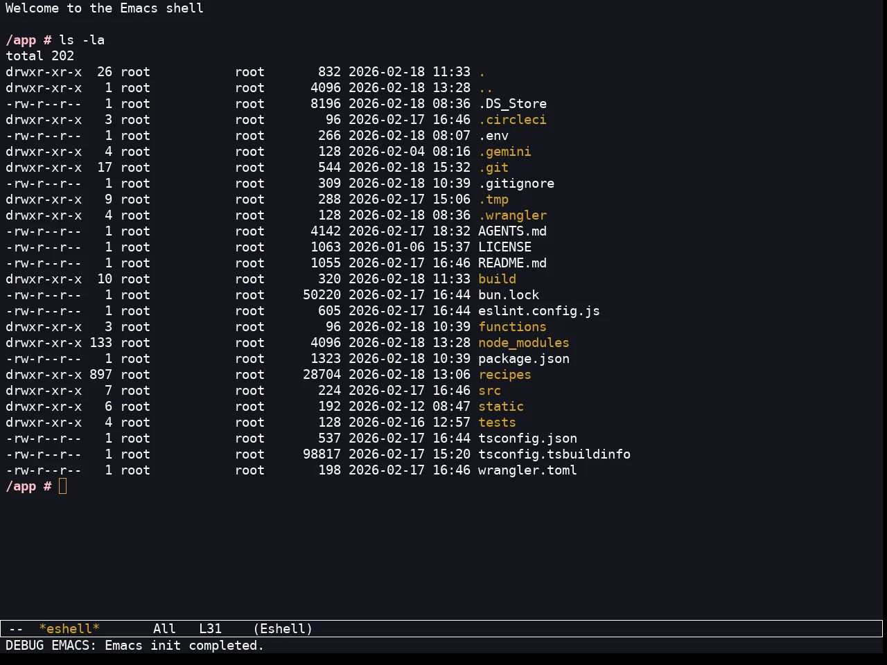 Kooten Theme in eshell