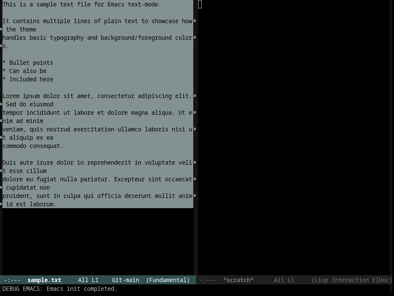 Kosmos Theme in fundamental-mode