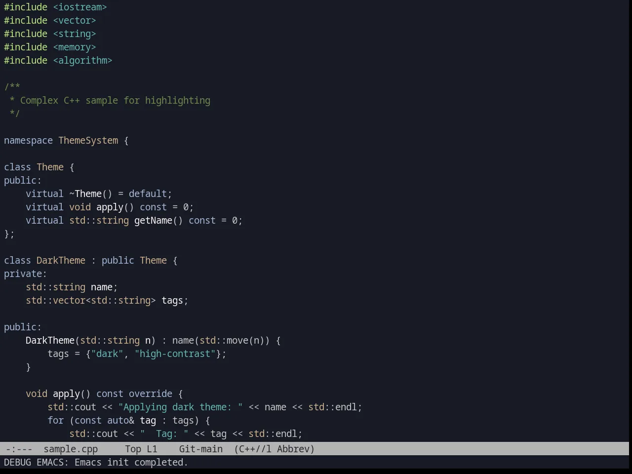 kuronami in c++-mode