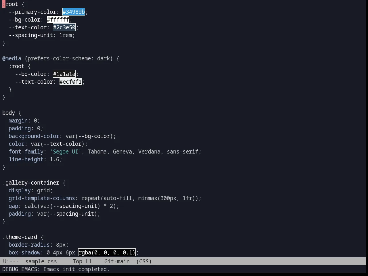kuronami in css-mode