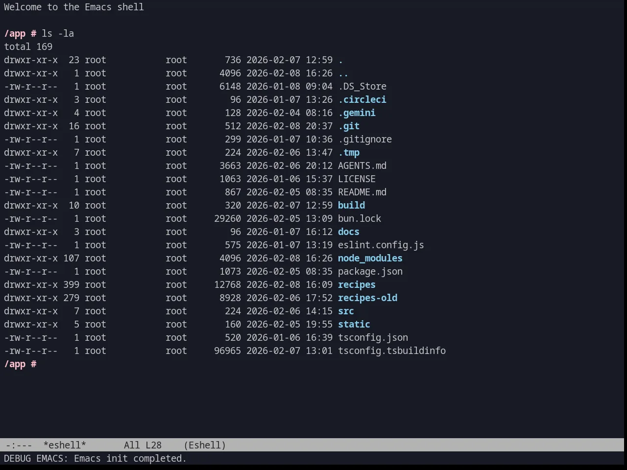kuronami in eshell
