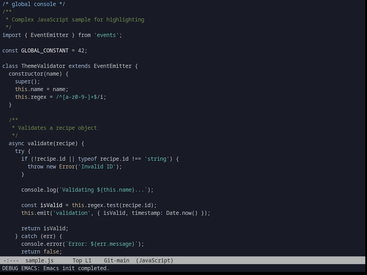 kuronami in javascript-mode