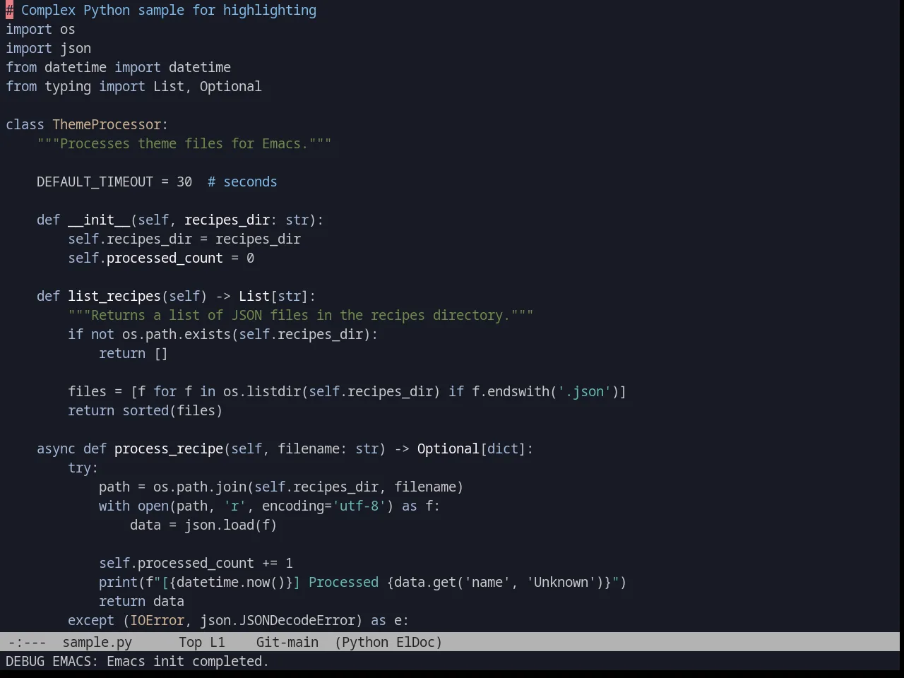 kuronami in python-mode