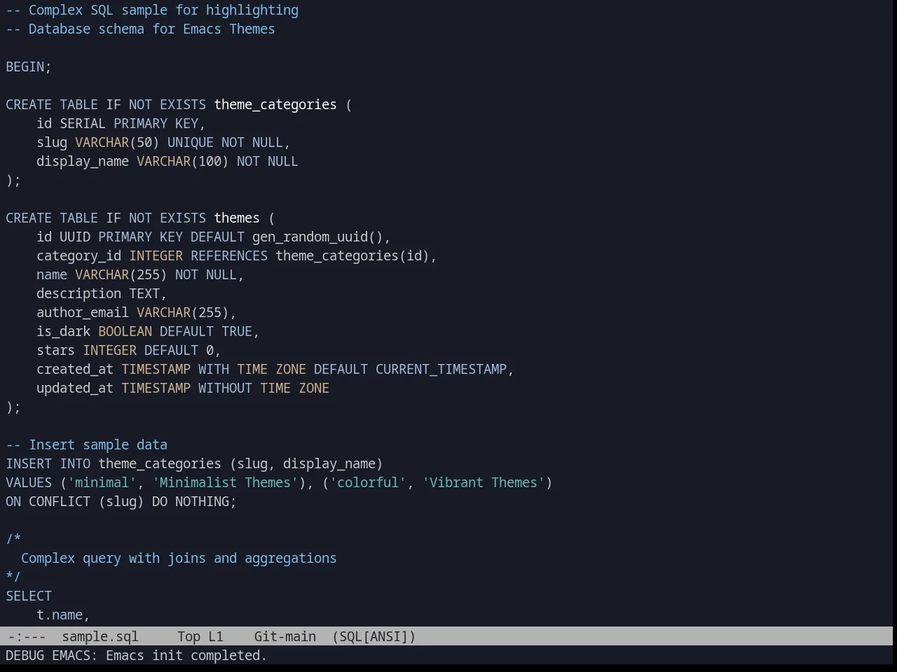 kuronami in sql-mode