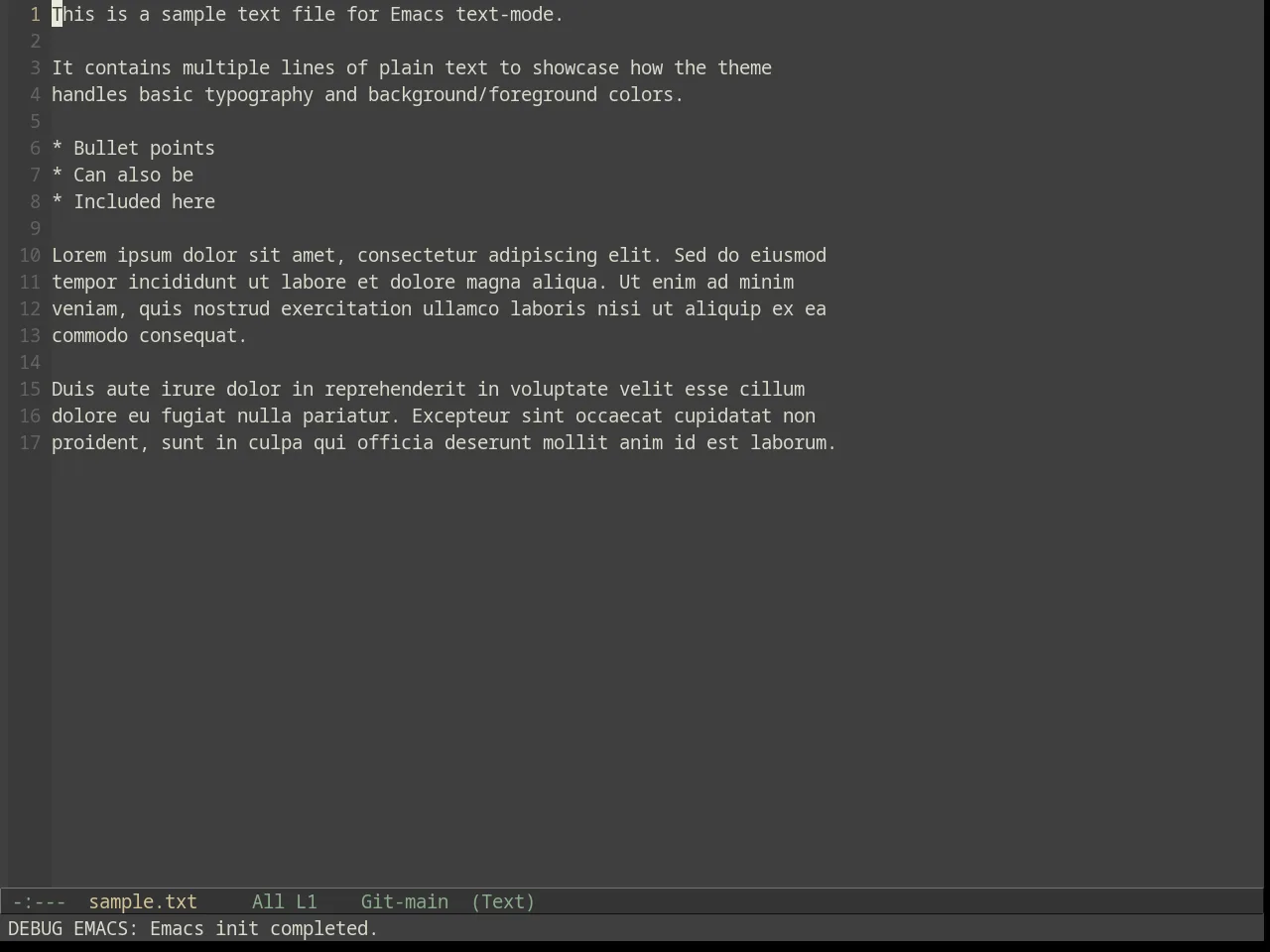 Labburn Theme in text-mode