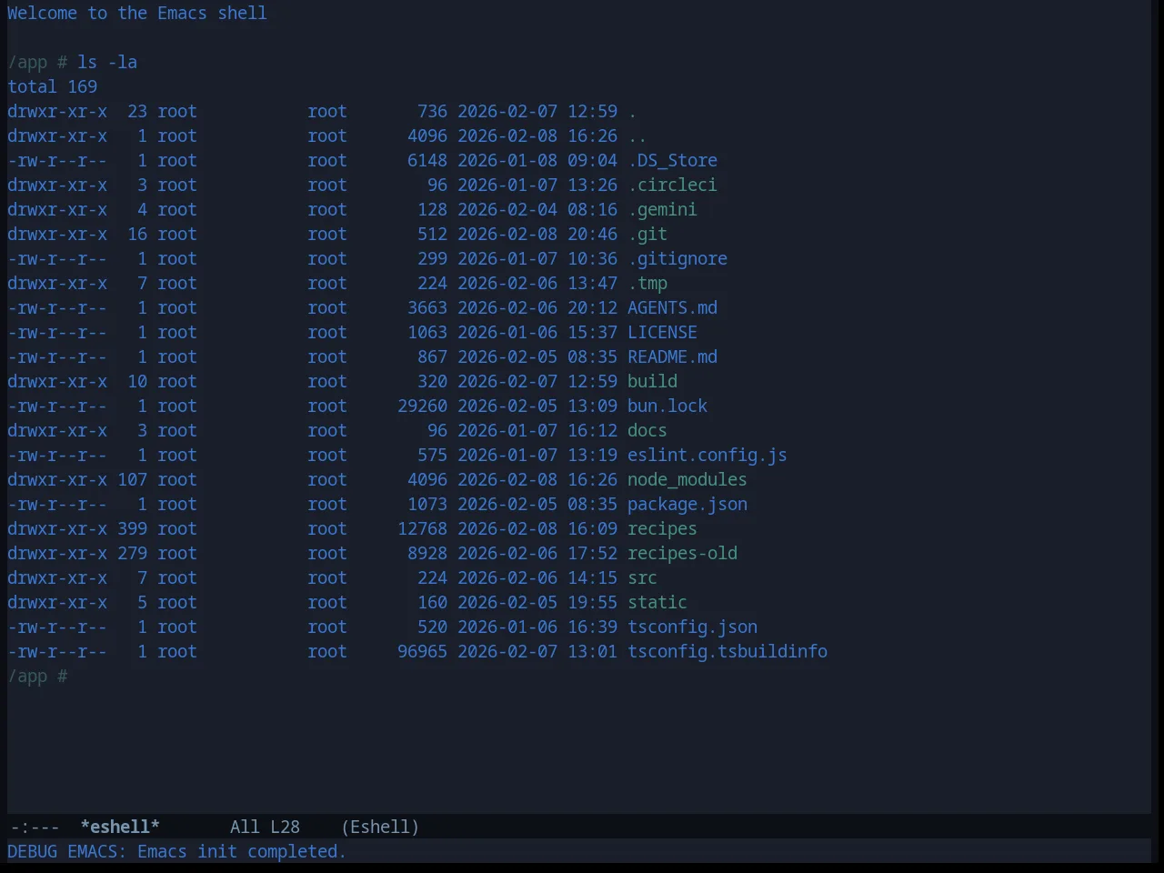 Laguna Theme in eshell