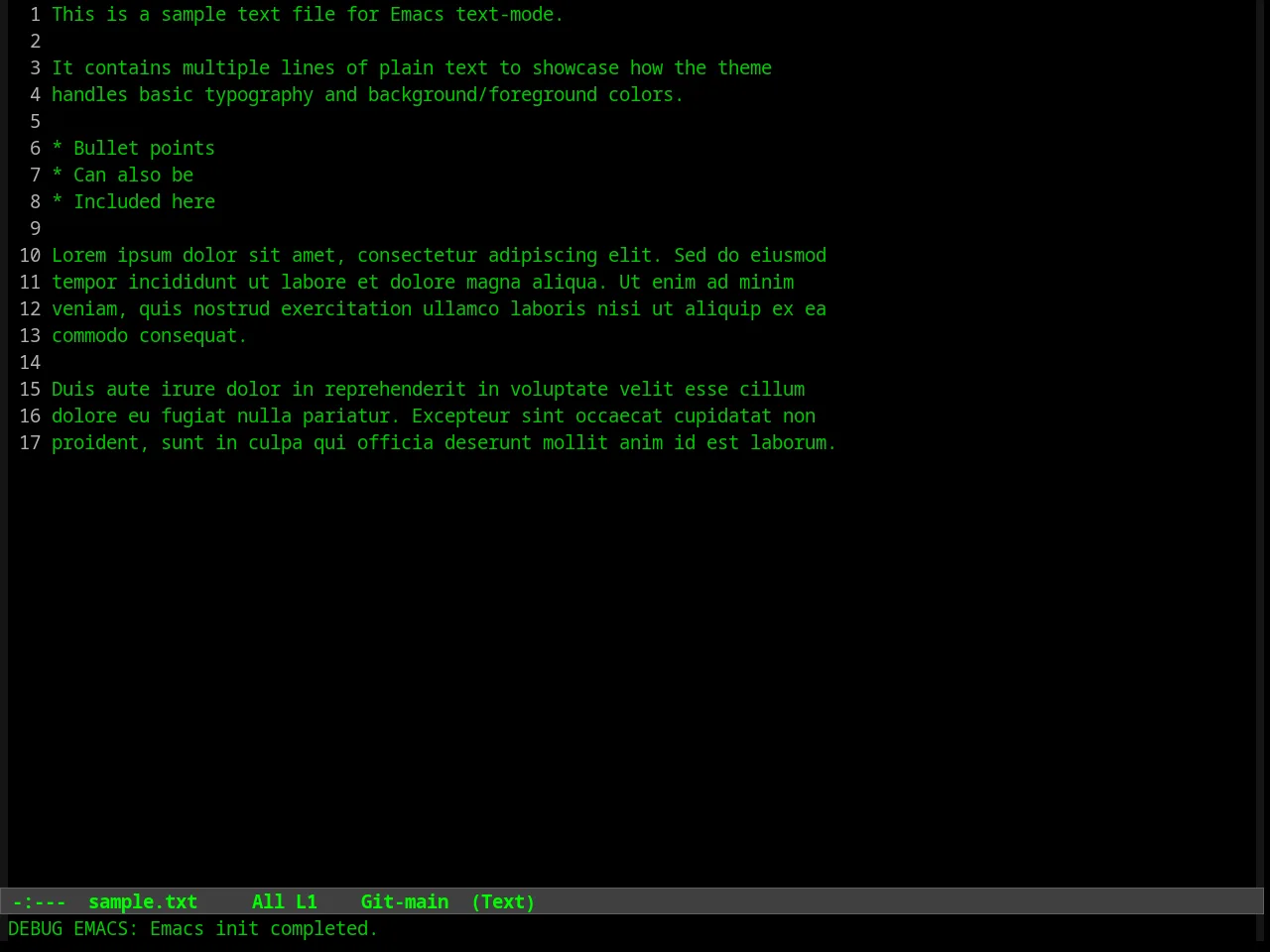 Lawrence Theme in text-mode