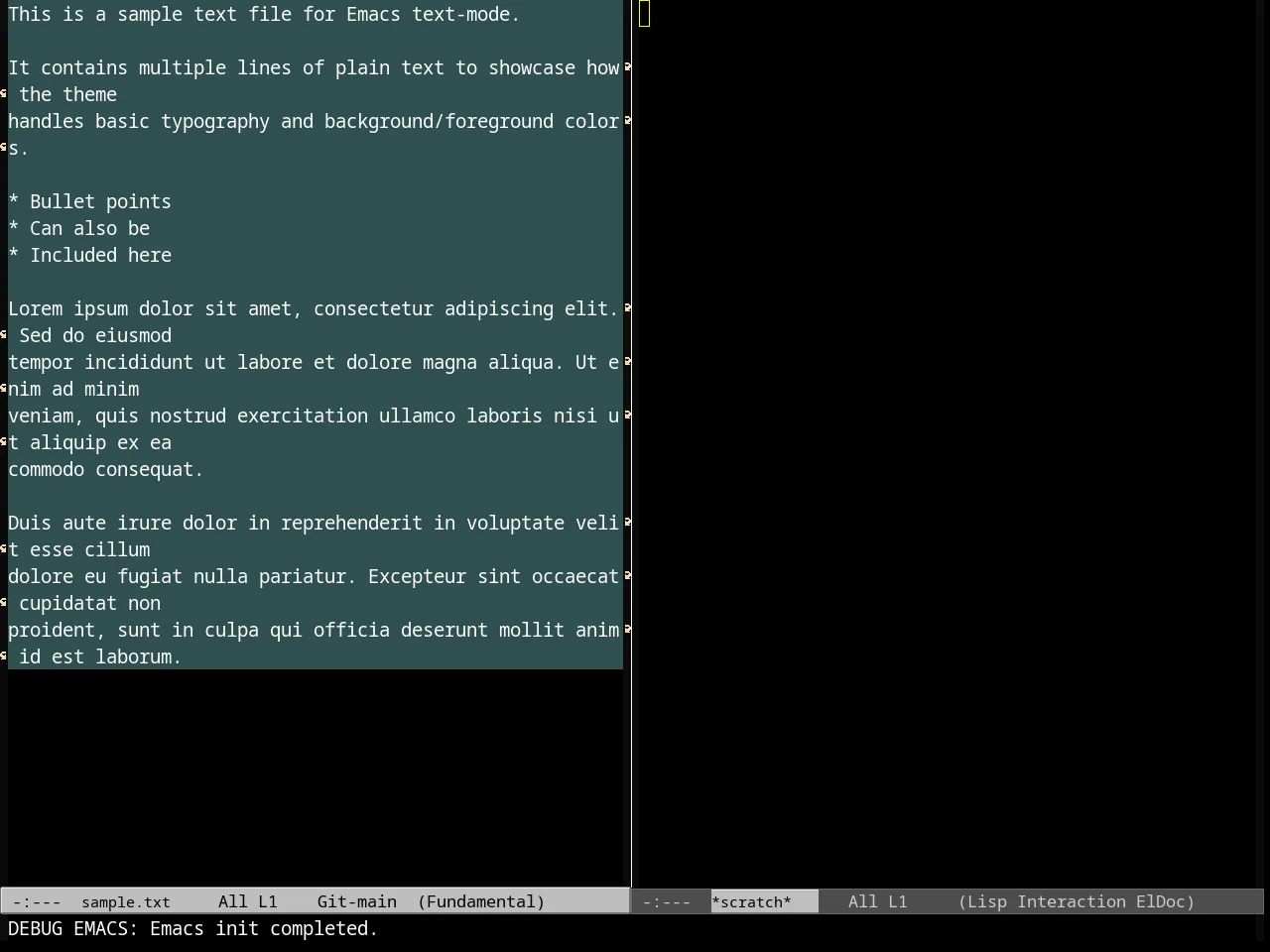 Ld Dark Theme in fundamental-mode