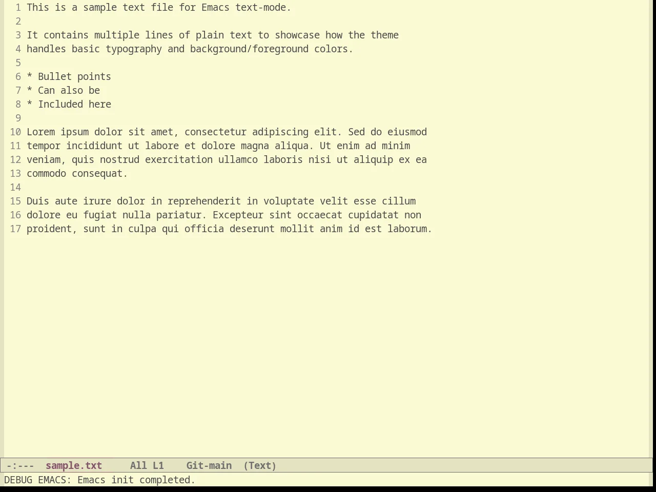 Light Soap Theme in text-mode