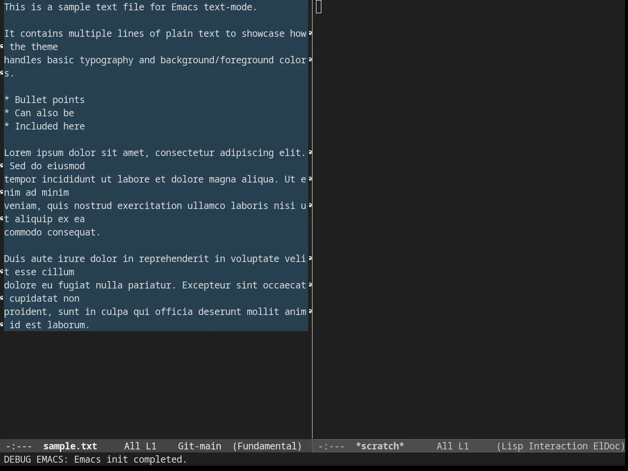 Lush Theme in fundamental-mode