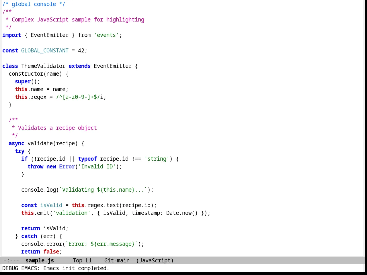 Mac Classic Theme in javascript-mode