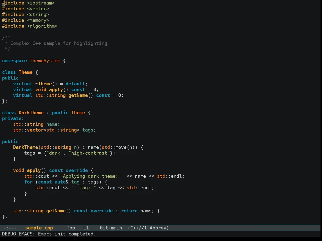 Madhat2r Theme in c++-mode