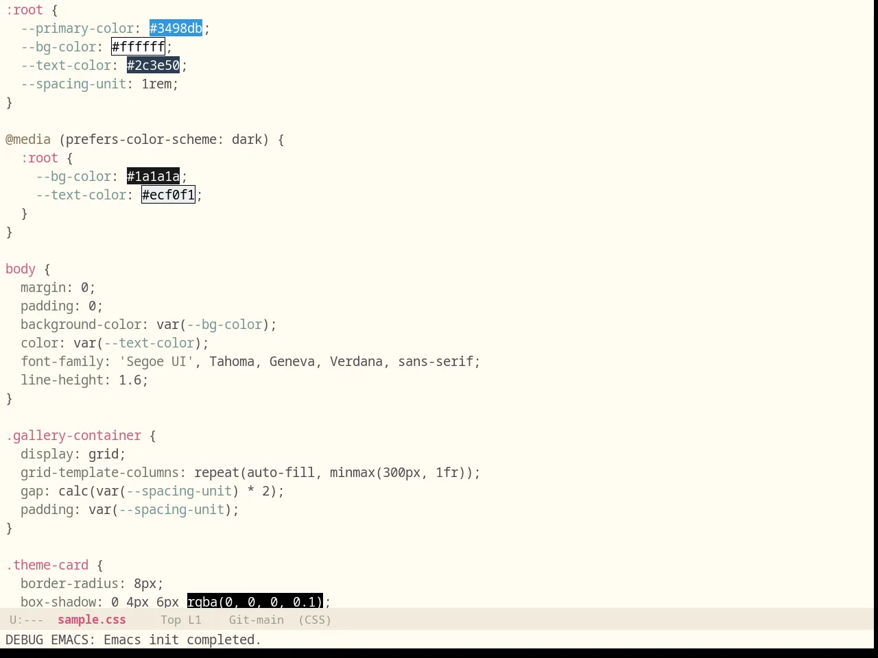 Majapahit Light in css-mode