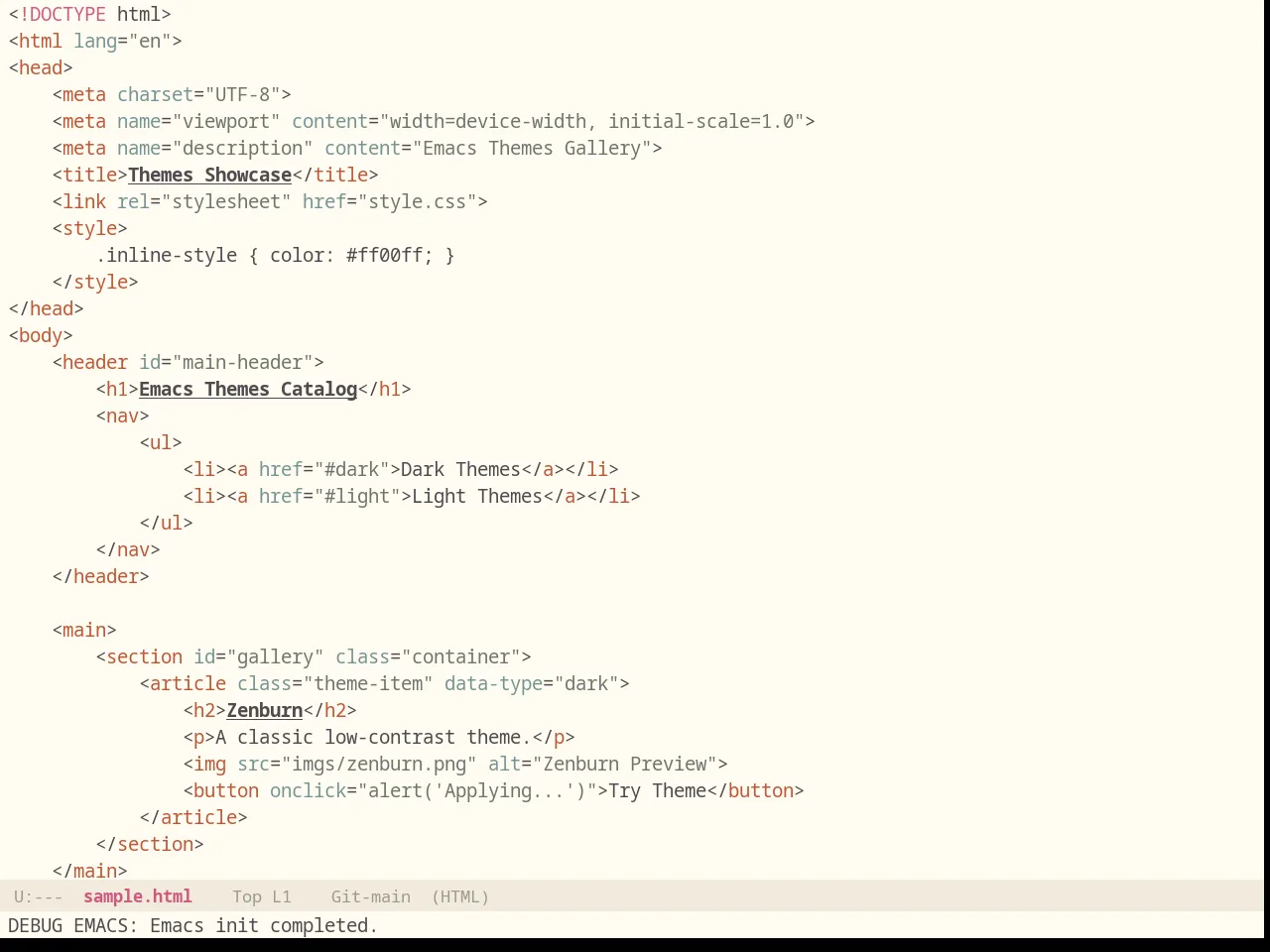 Majapahit Light in html-mode