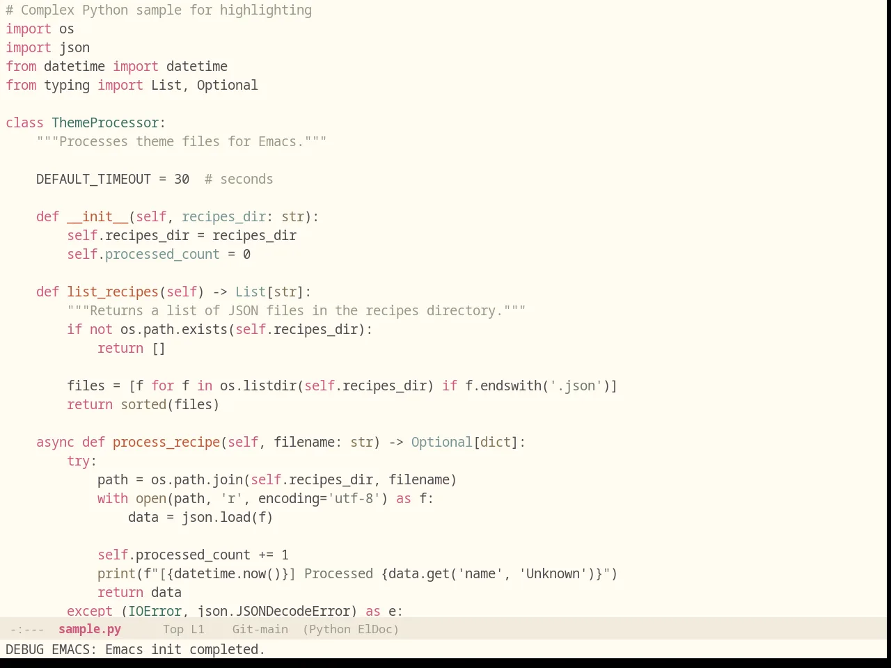 Majapahit Light in python-mode