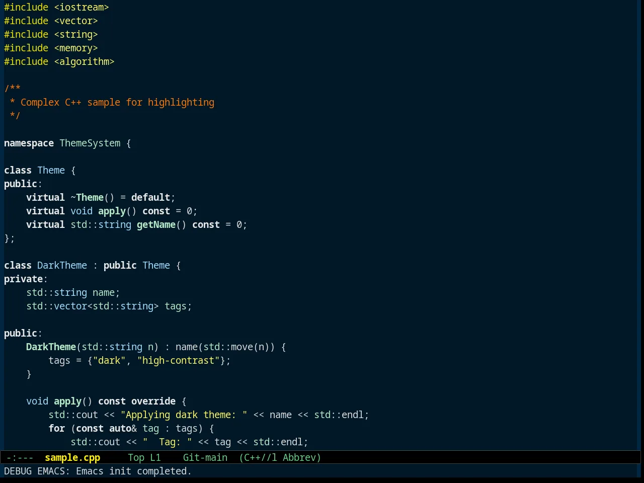 M&M Theme in c++-mode
