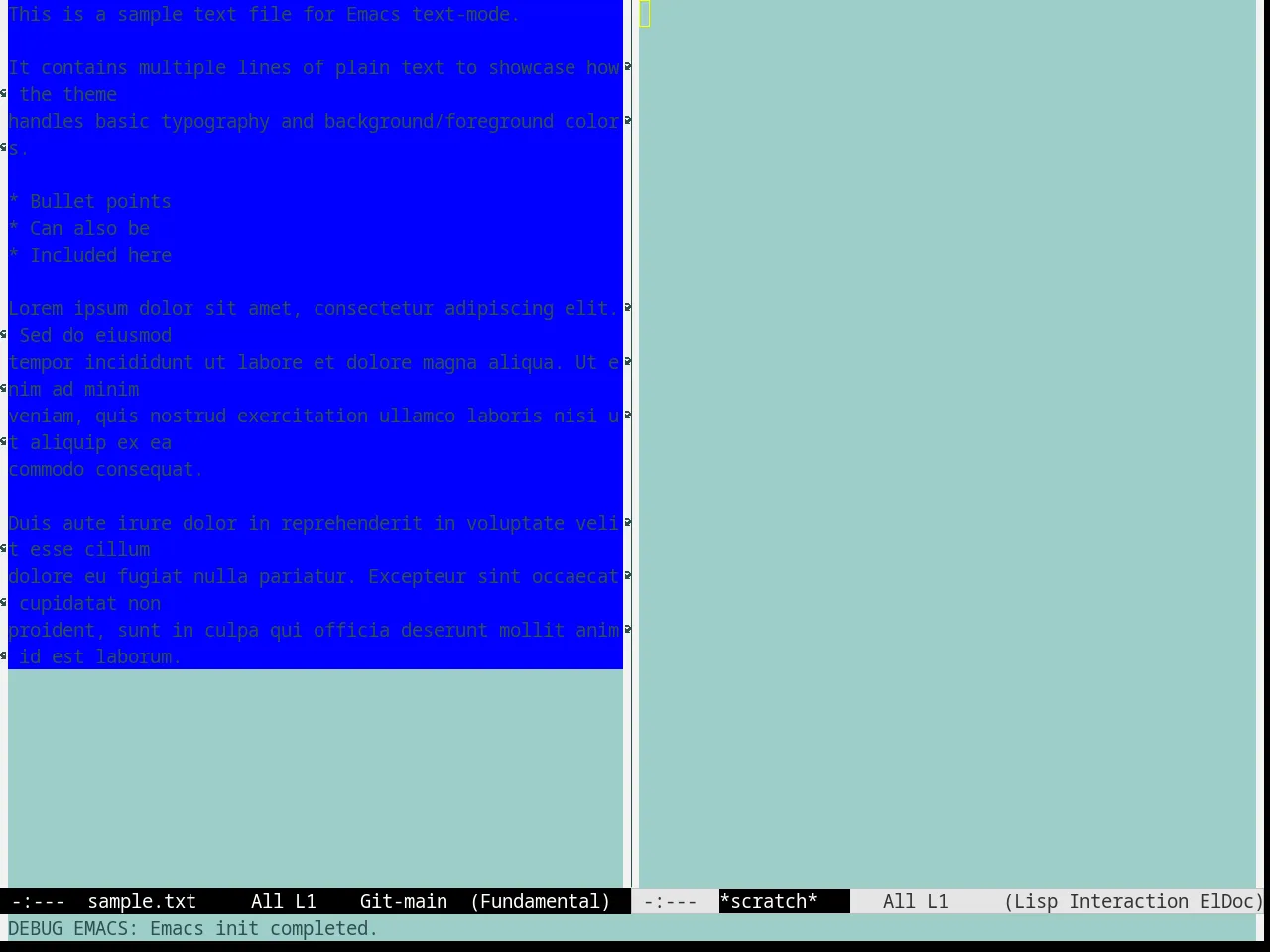 Marine Theme in fundamental-mode
