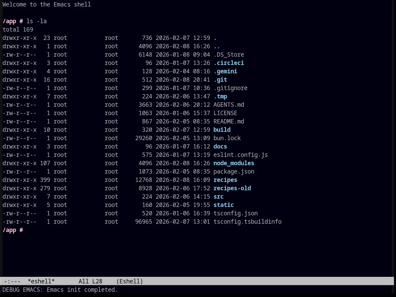 Masked Theme in eshell