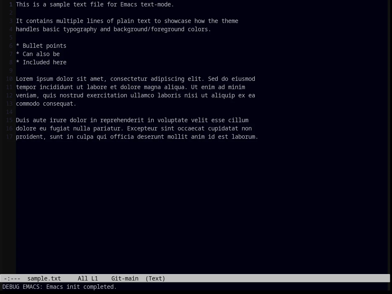 Masked Theme in text-mode
