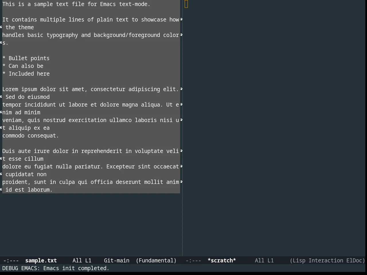 Material Theme in fundamental-mode