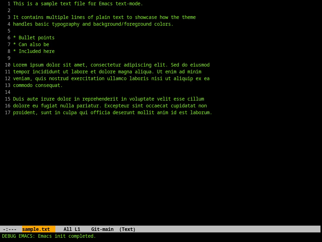 Matrix Theme in text-mode