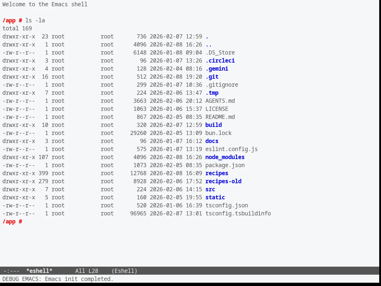 McCarthy Theme in eshell