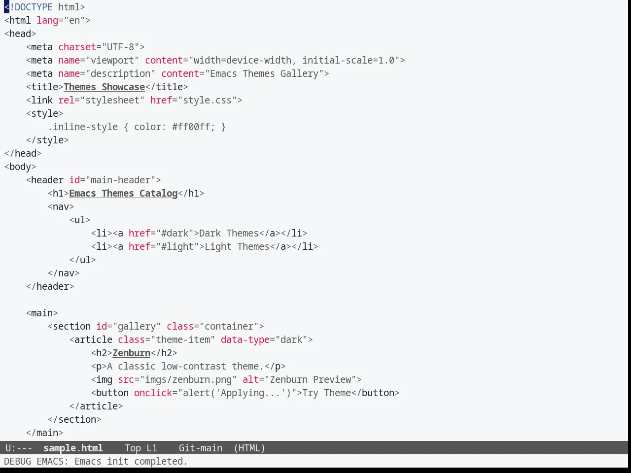 McCarthy Theme in html-mode