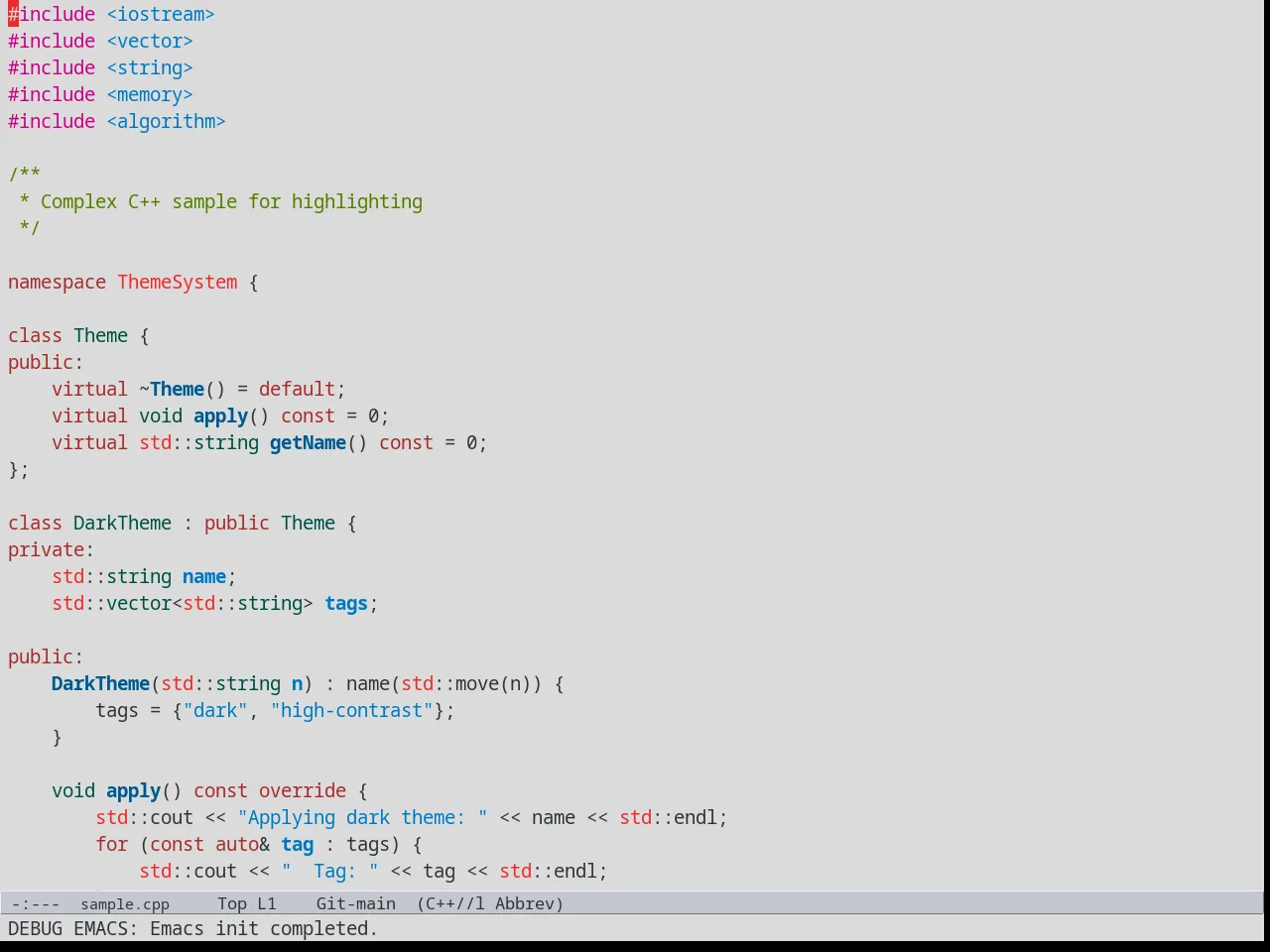 Meacupla Theme in c++-mode