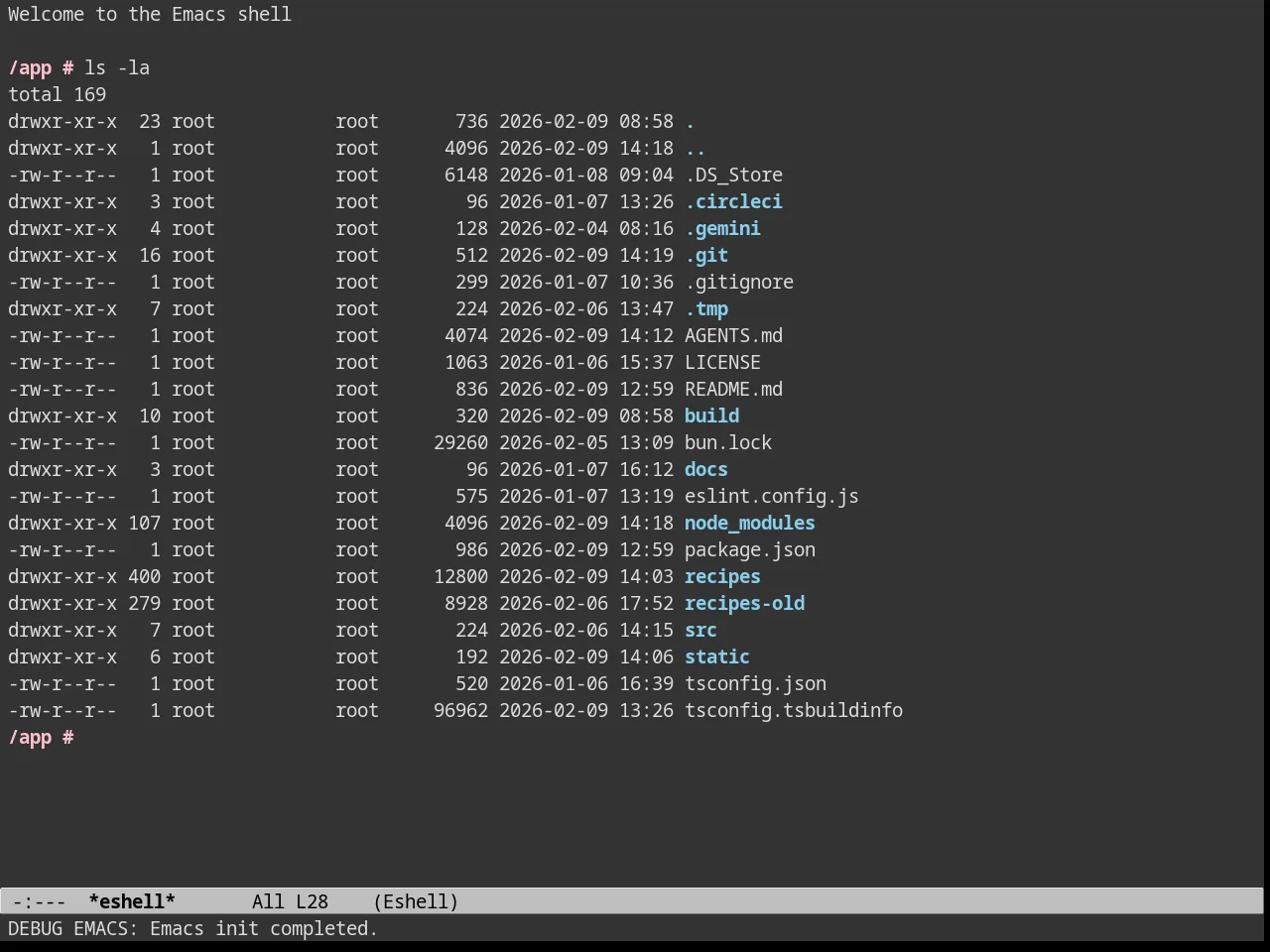 Melancholy Theme in eshell