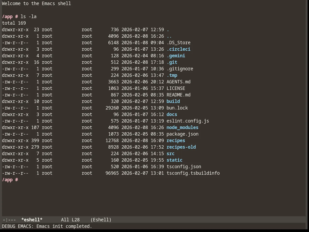 Mellow Theme in eshell