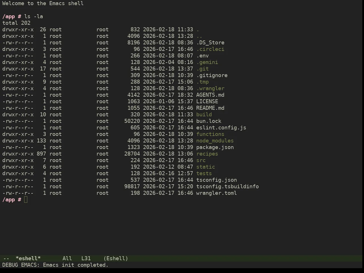 Miasma Theme in eshell