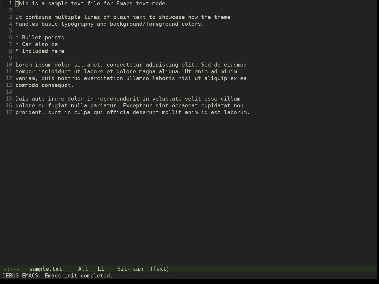 Miasma Theme in text-mode