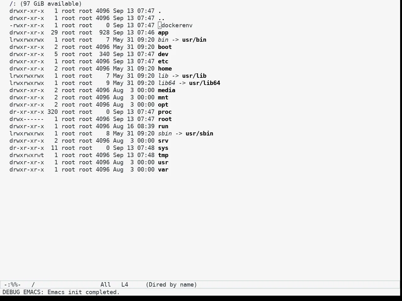 Mindre Theme in dired