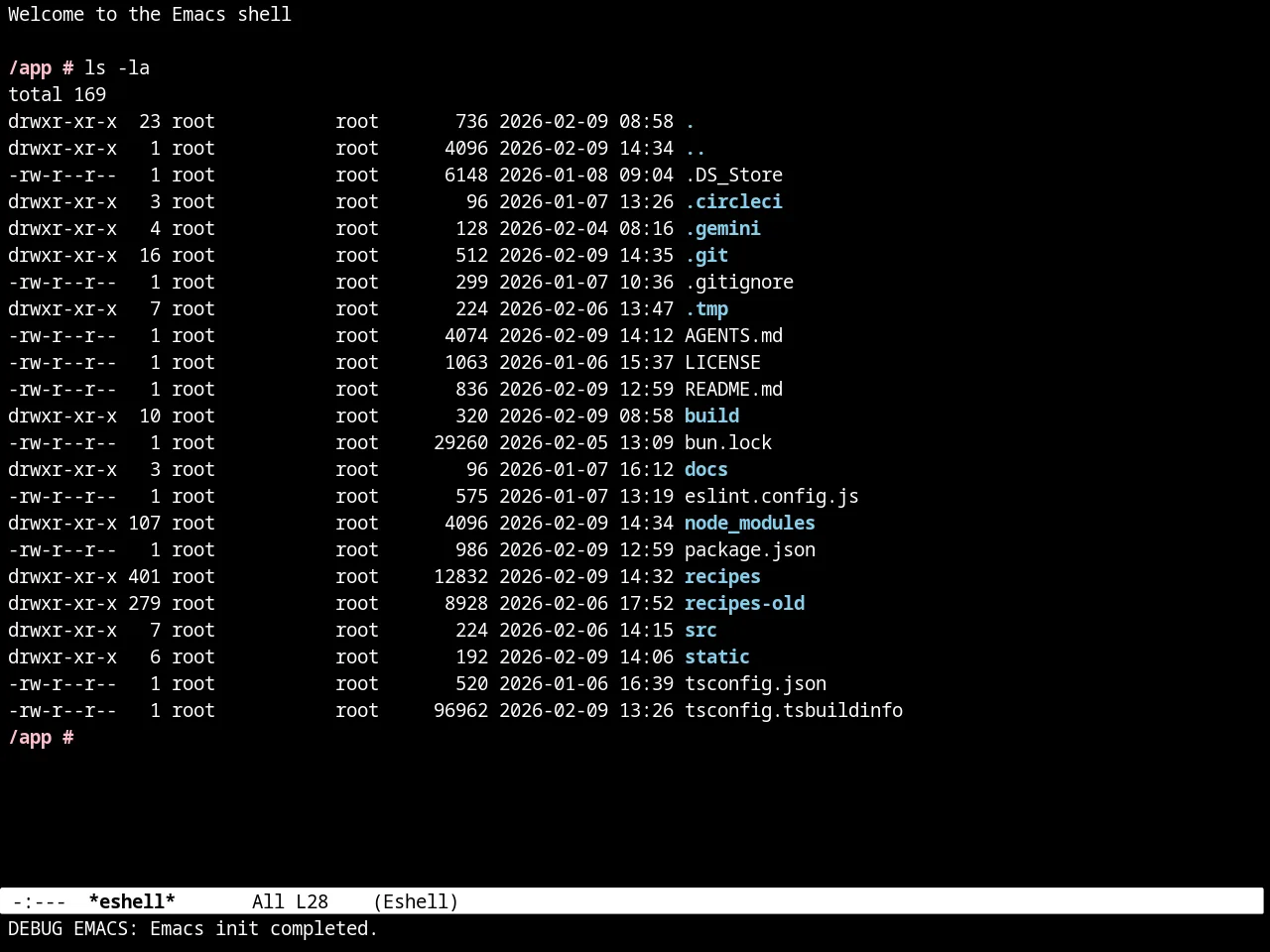 Minimal Theme in eshell