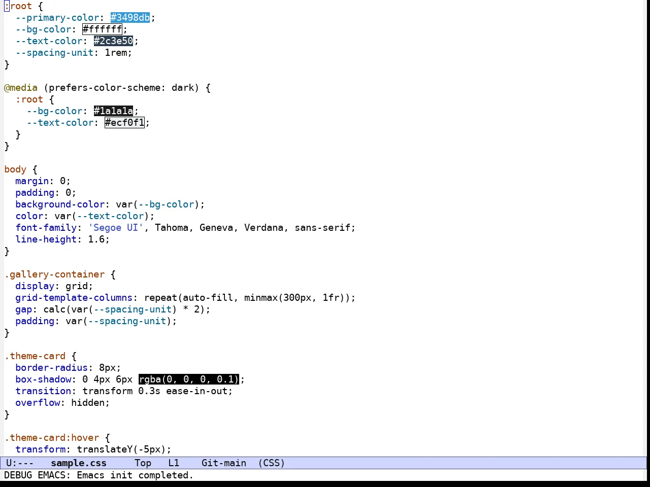 Modus Operandi Deuteranopia Theme in css-mode