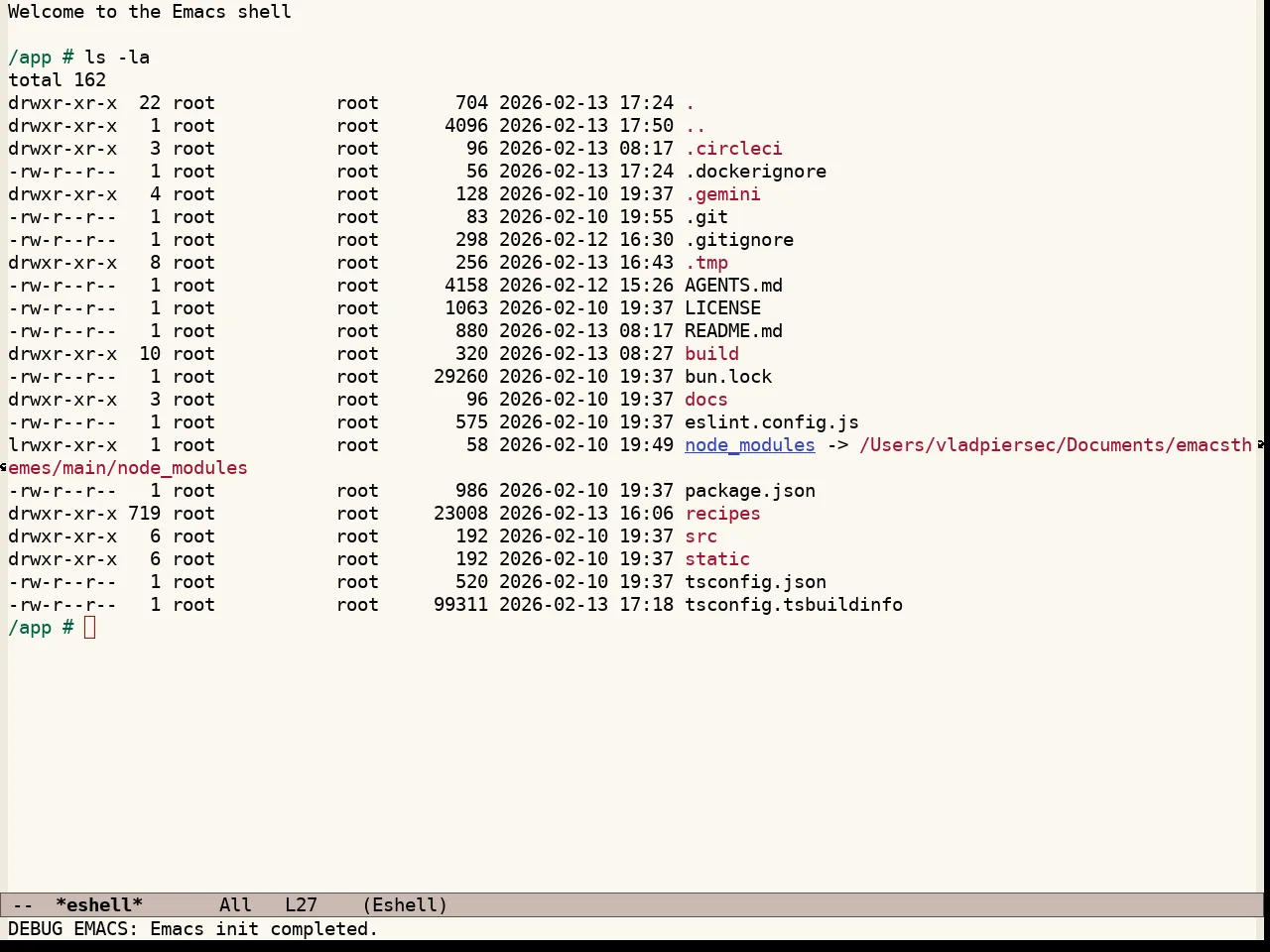 Modus Operandi Tinted Theme in eshell