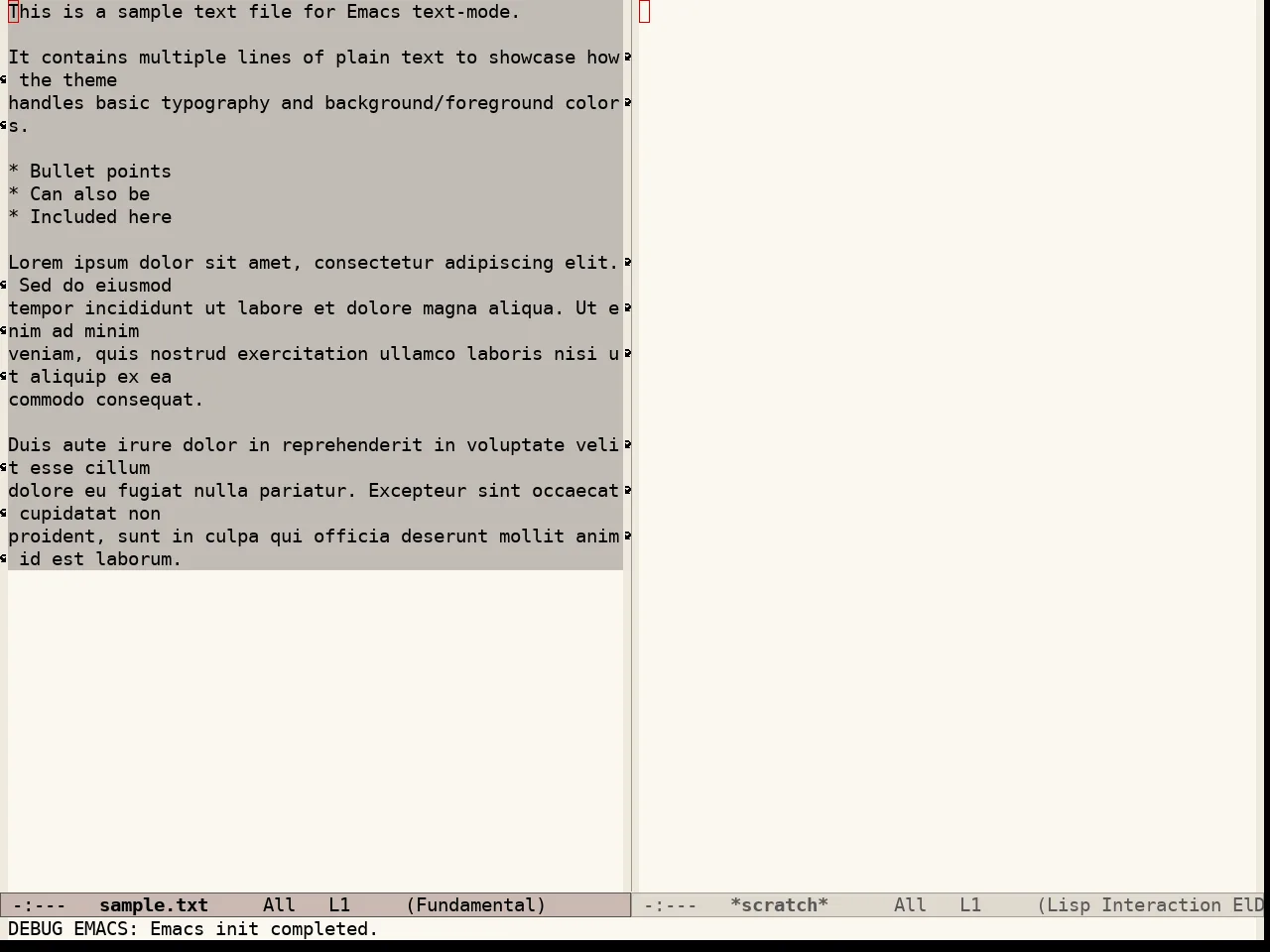 Modus Operandi Tinted Theme in fundamental-mode
