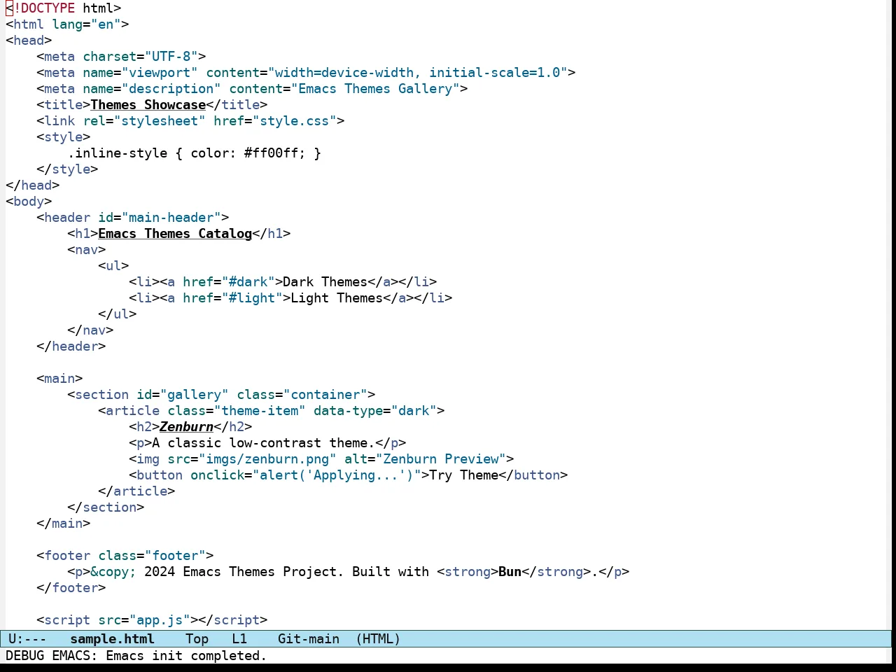 Modus Operandi Tritanopia Theme in html-mode