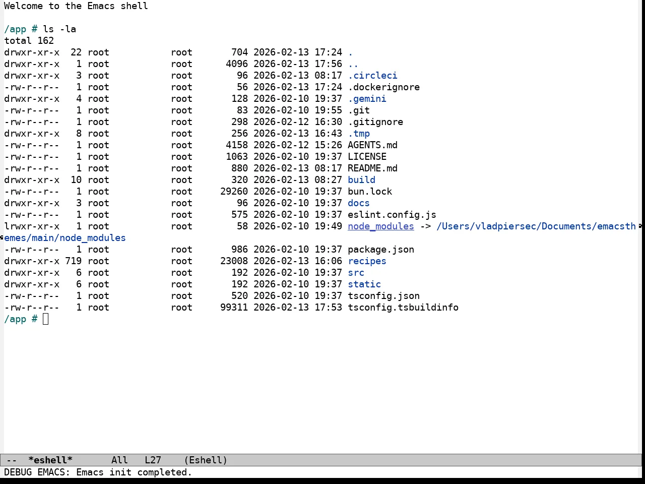 Modus Operandi Theme in eshell